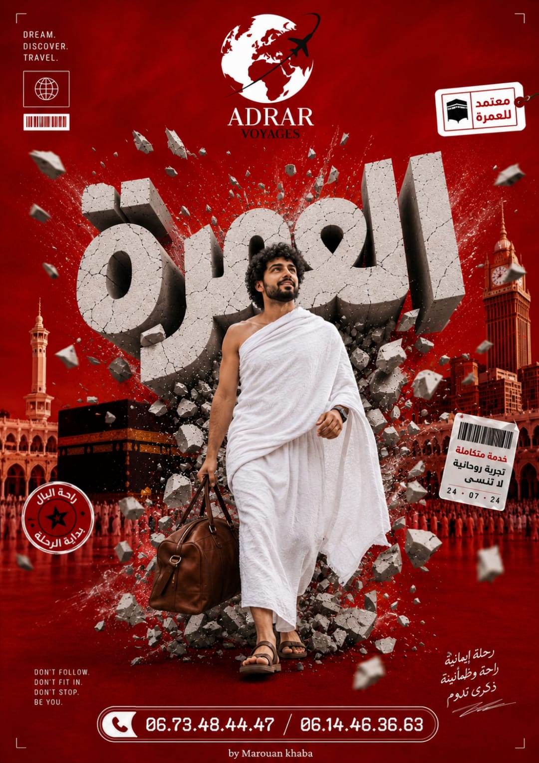 Adrar Voyages Umrah Red